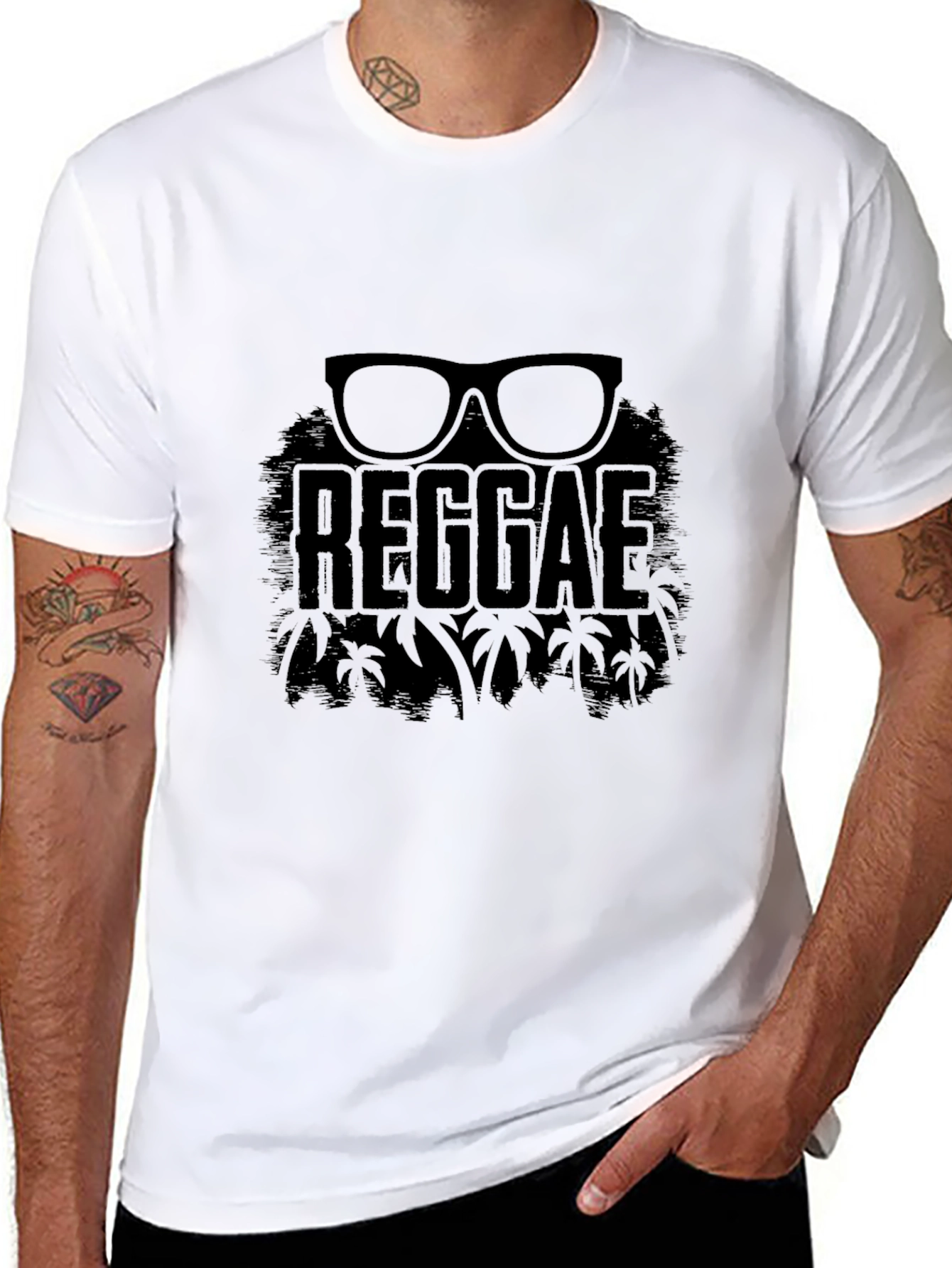 Reggae Sunglasses Graphic Tee - Cool Summer Vibes