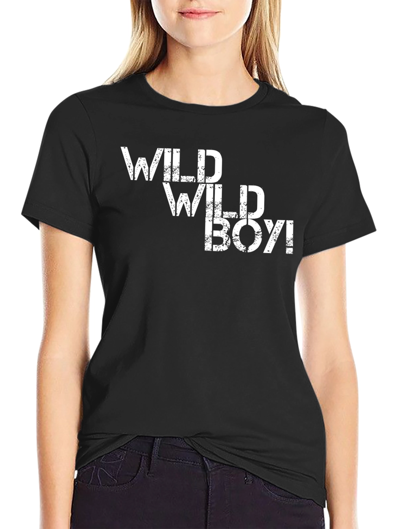 Wild Wild Boy Black Graphic Tee - Trendy Menswear