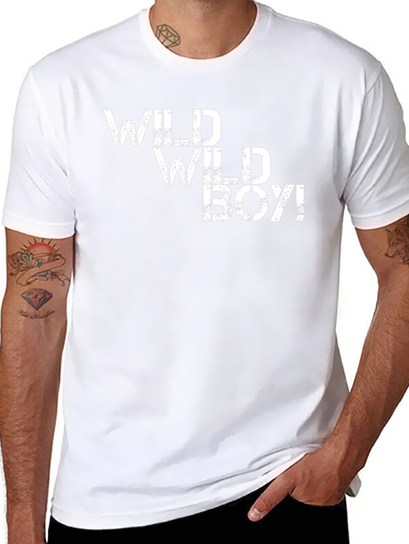 Wild Wild Boy Black Graphic Tee - Trendy Menswear