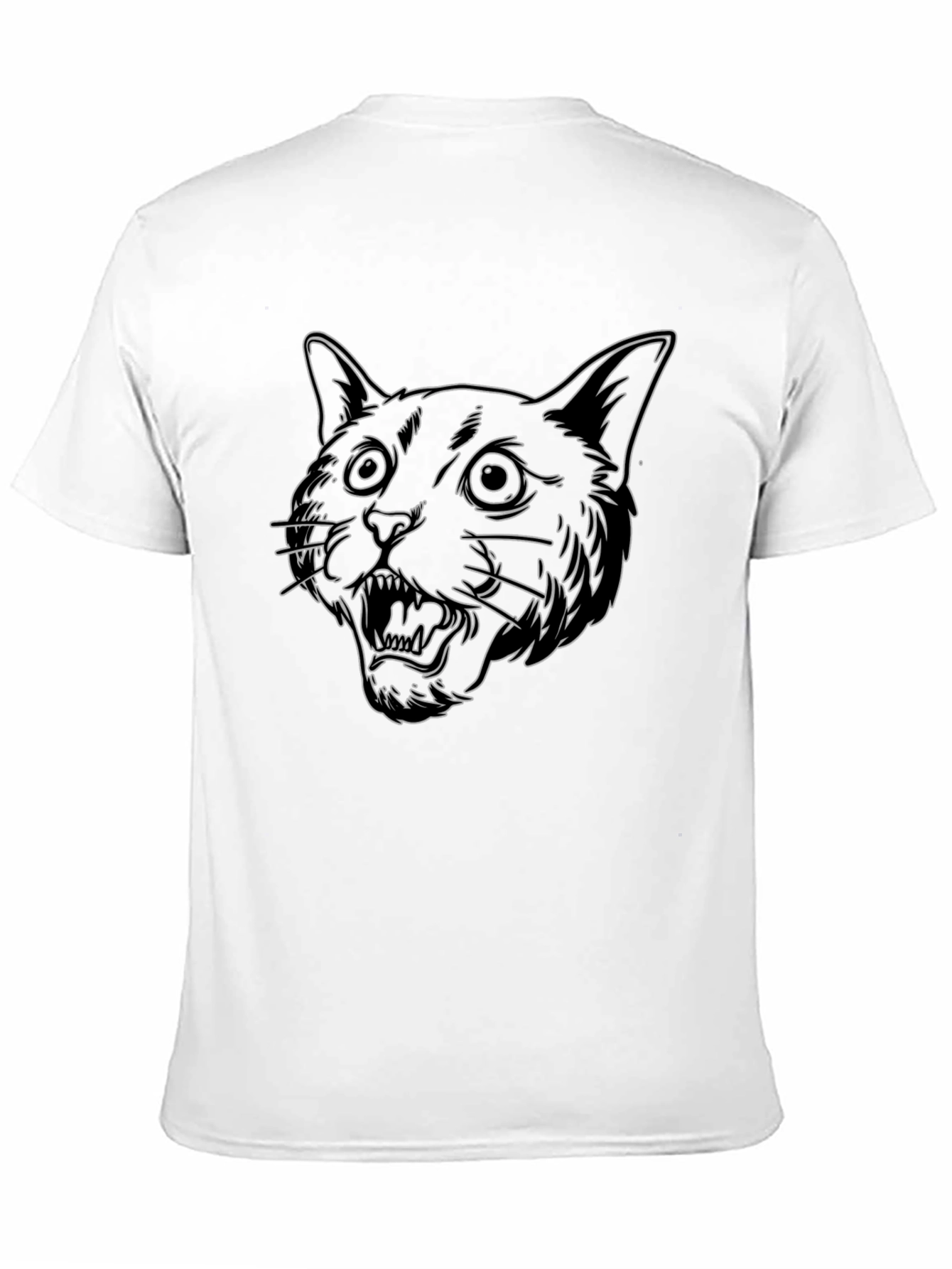 Cool Black T-Shirt with Cat Design