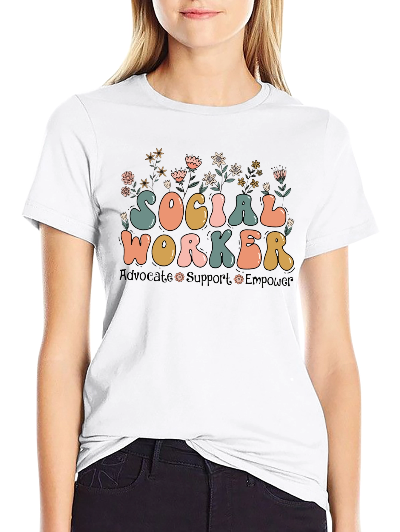 Social Worker Advocate Empower T-Shirt