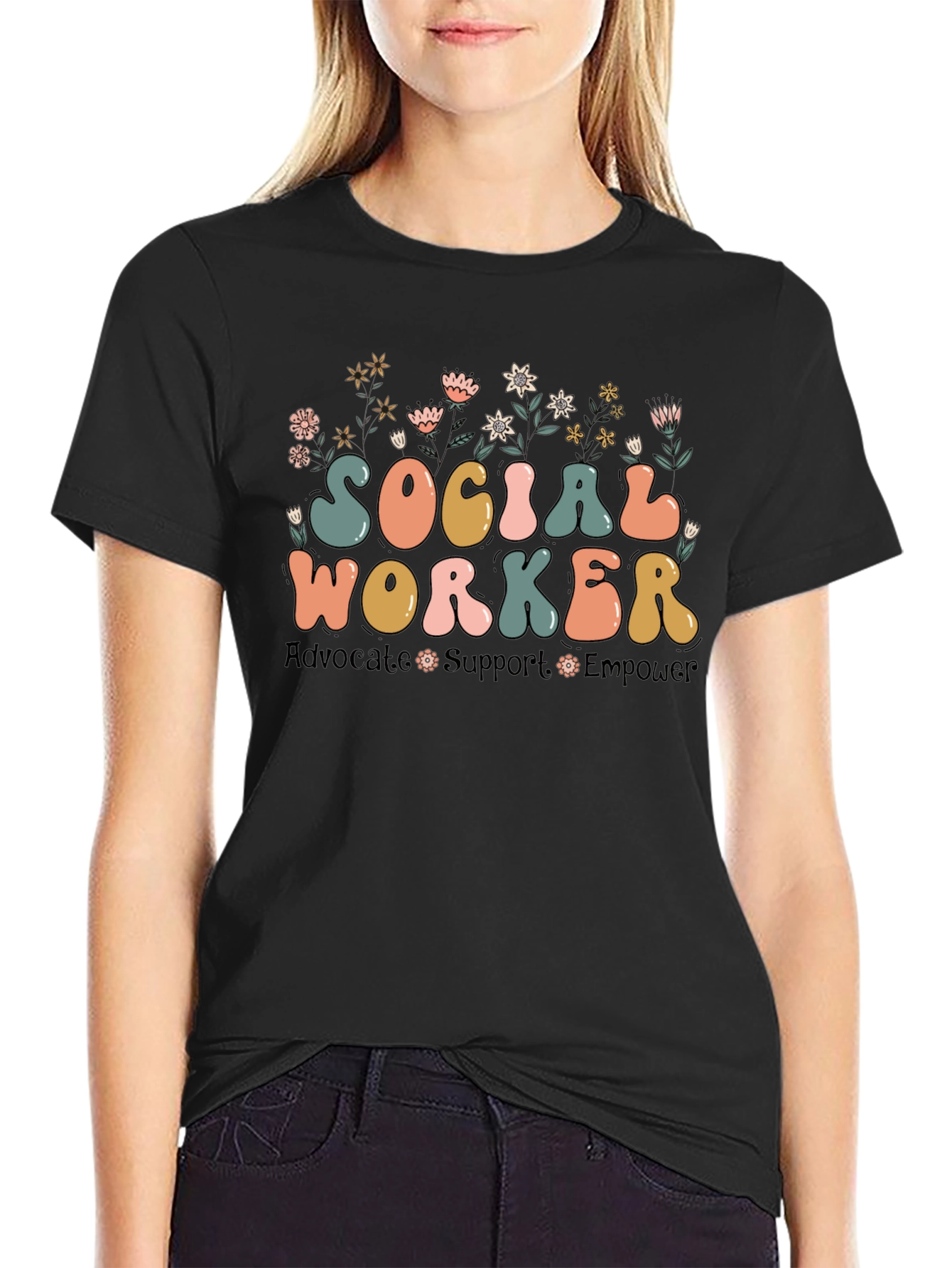 Social Worker Advocate Empower T-Shirt