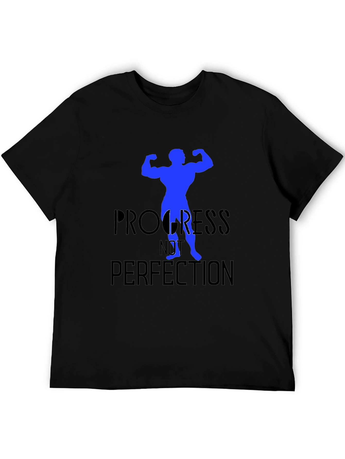 Progress Not Perfection Black T-Shirt