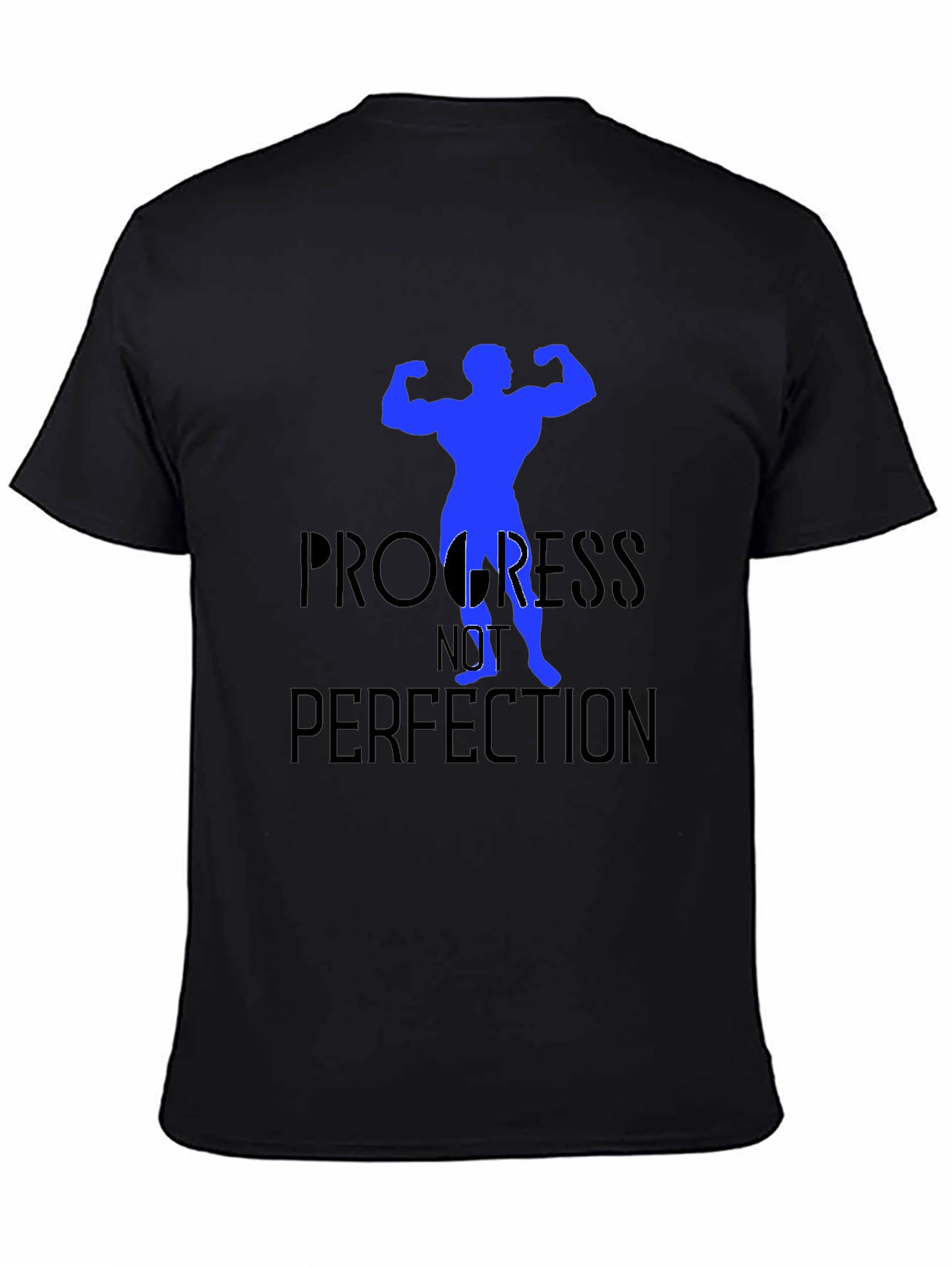Progress Not Perfection Black T-Shirt