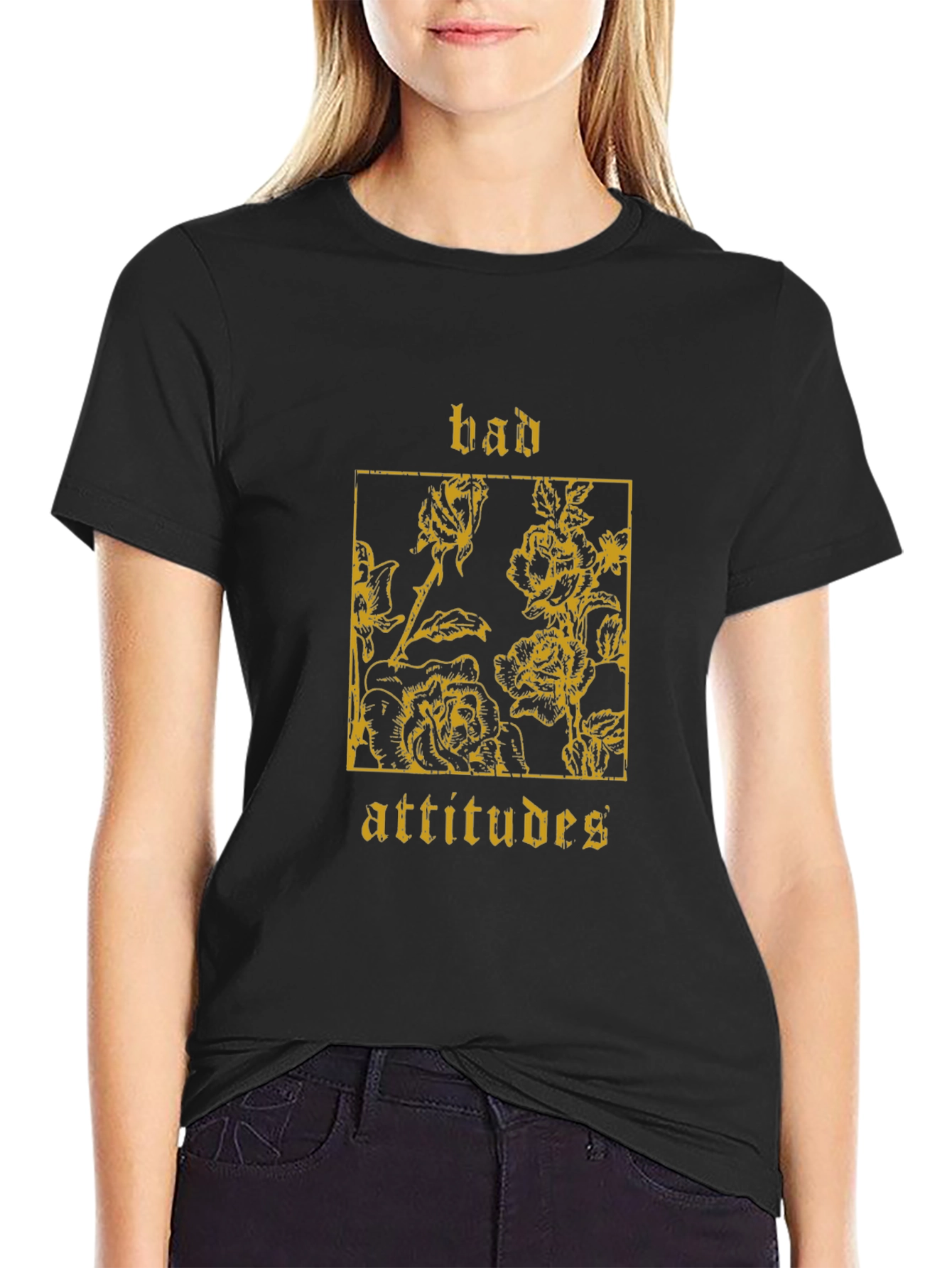 Bad Attitudes Graphic Tee - Black Unisex T-Shirt