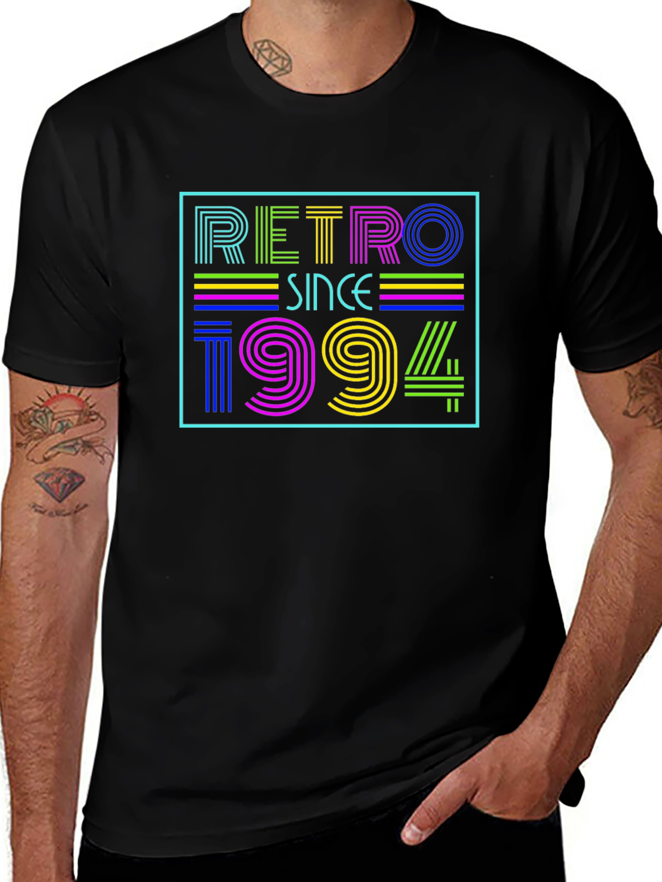 Retro Since 1994 Black T-Shirt