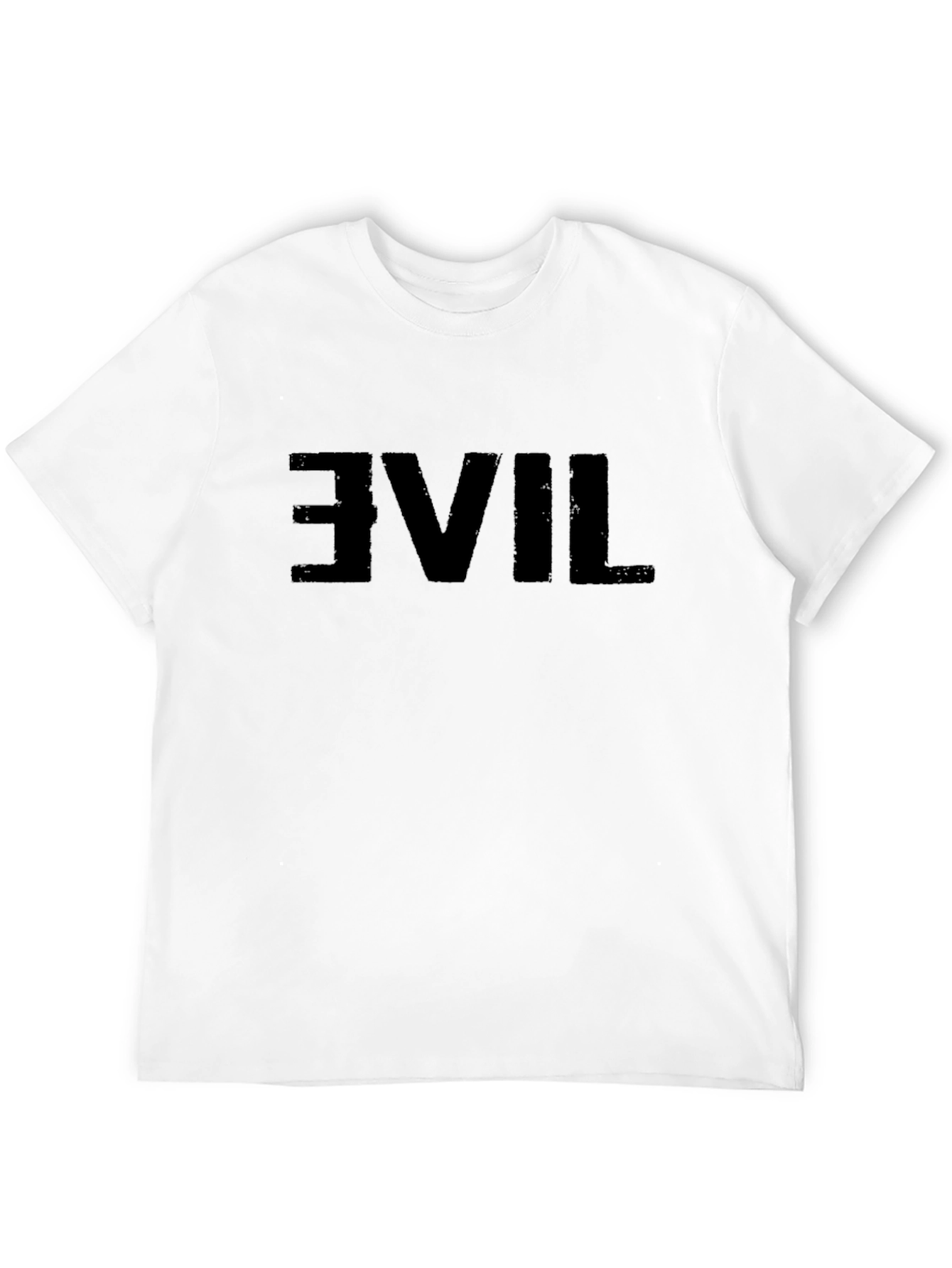 Reversed Evil Graphic Black T-Shirt