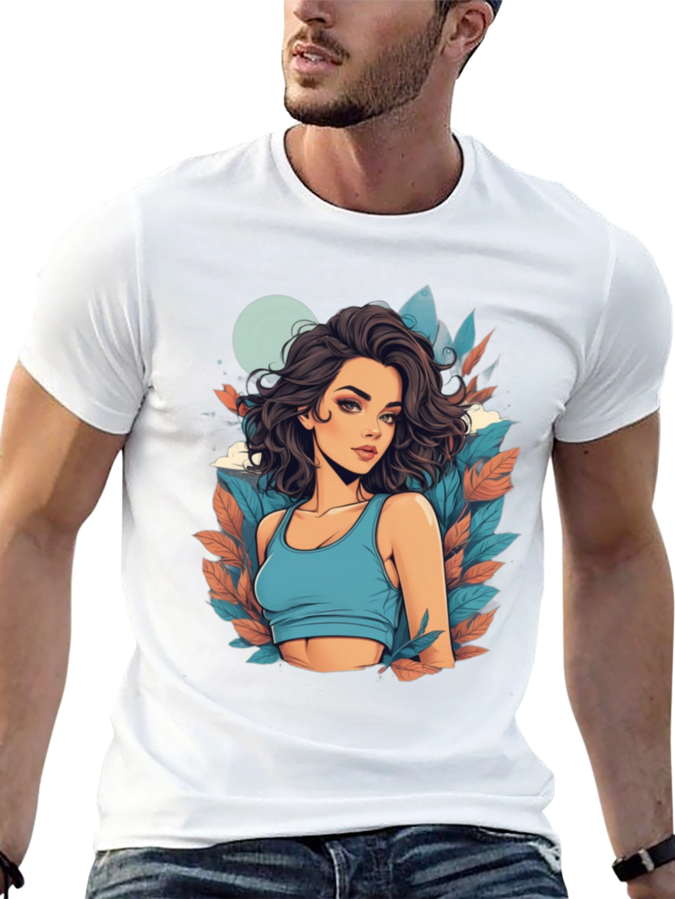Woman Graphic Tee - Stylish Design