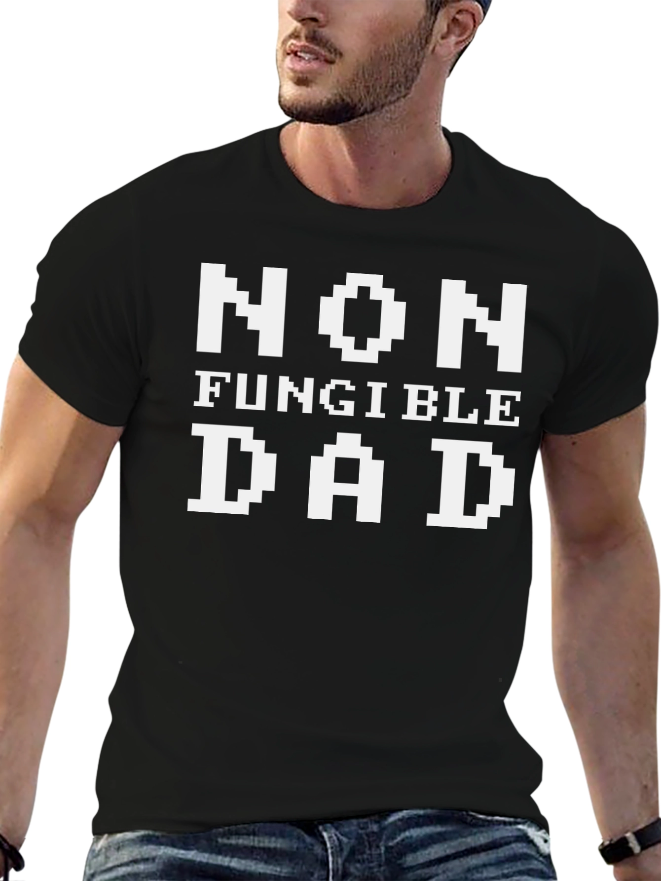 Non Fungible Dad Black T-Shirt