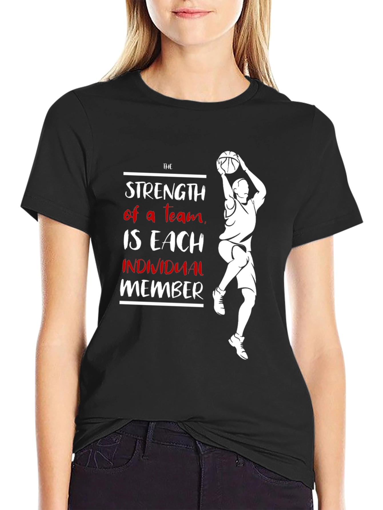 Strength of a Team Basketball Graphic Tee