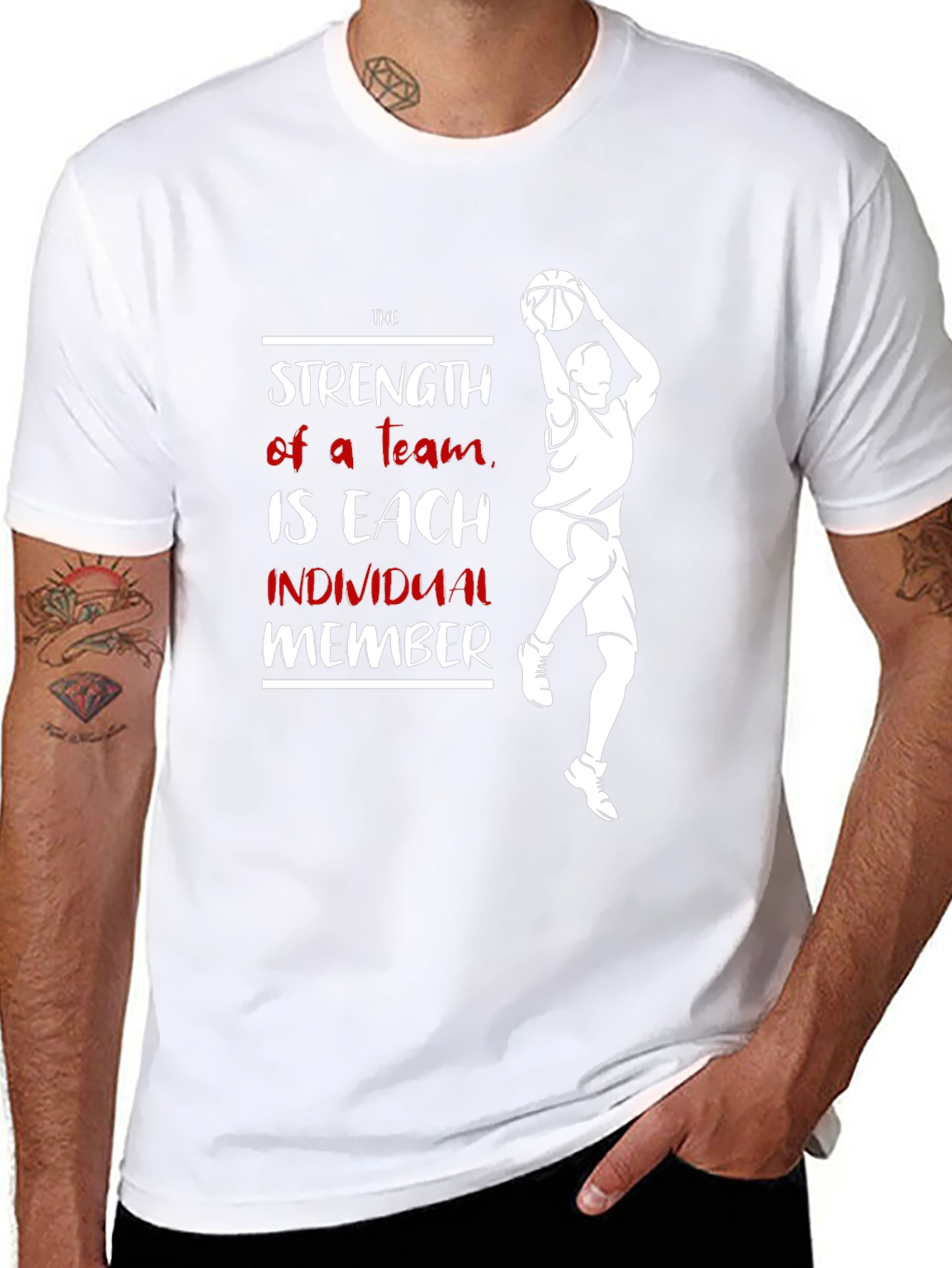 Strength of a Team Basketball Graphic Tee