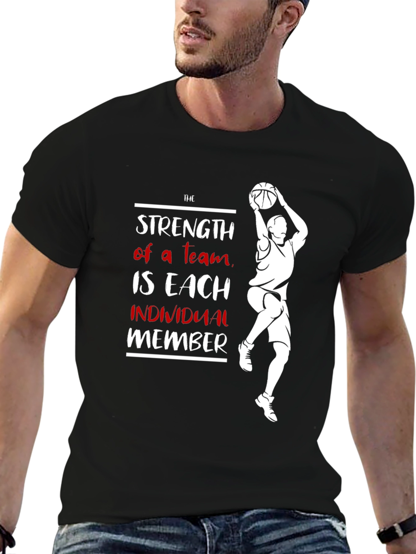 Strength of a Team Basketball Graphic Tee