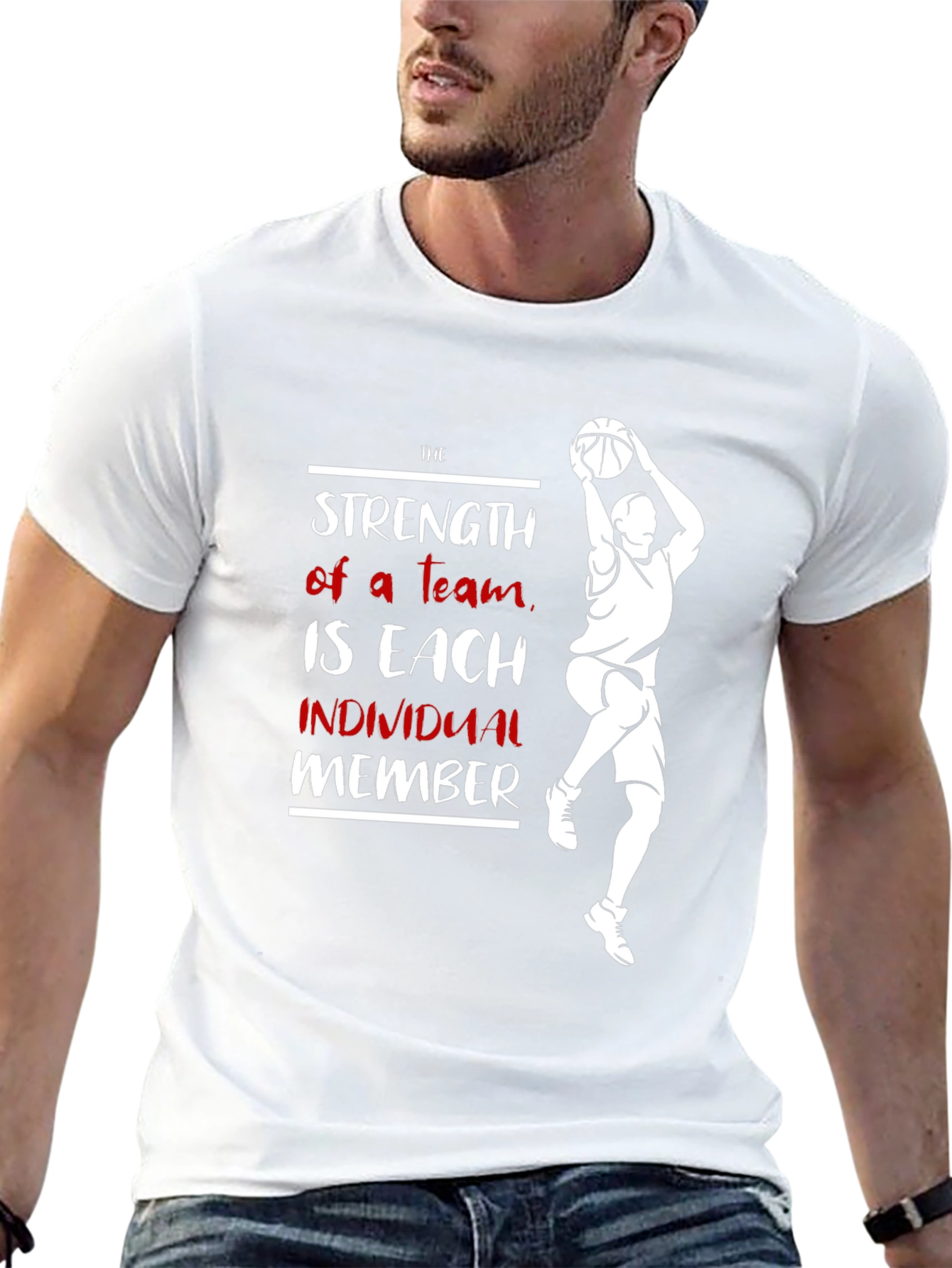 Strength of a Team Basketball Graphic Tee