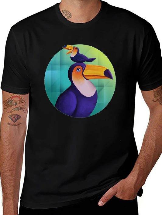 Toucan Graphic Black T-Shirt