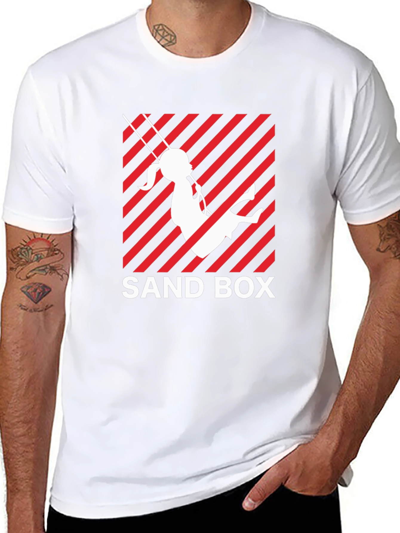 Sand Box Swing Graphic Tee - Black Unisex Shirt