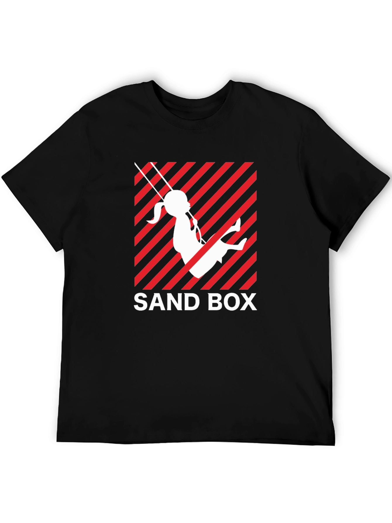Sand Box Swing Graphic Tee - Black Unisex Shirt