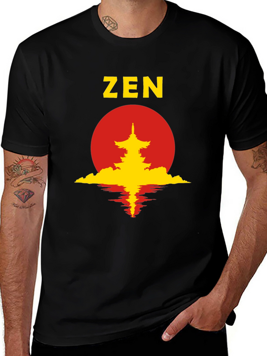 Zen Sunset Graphic T-Shirt
