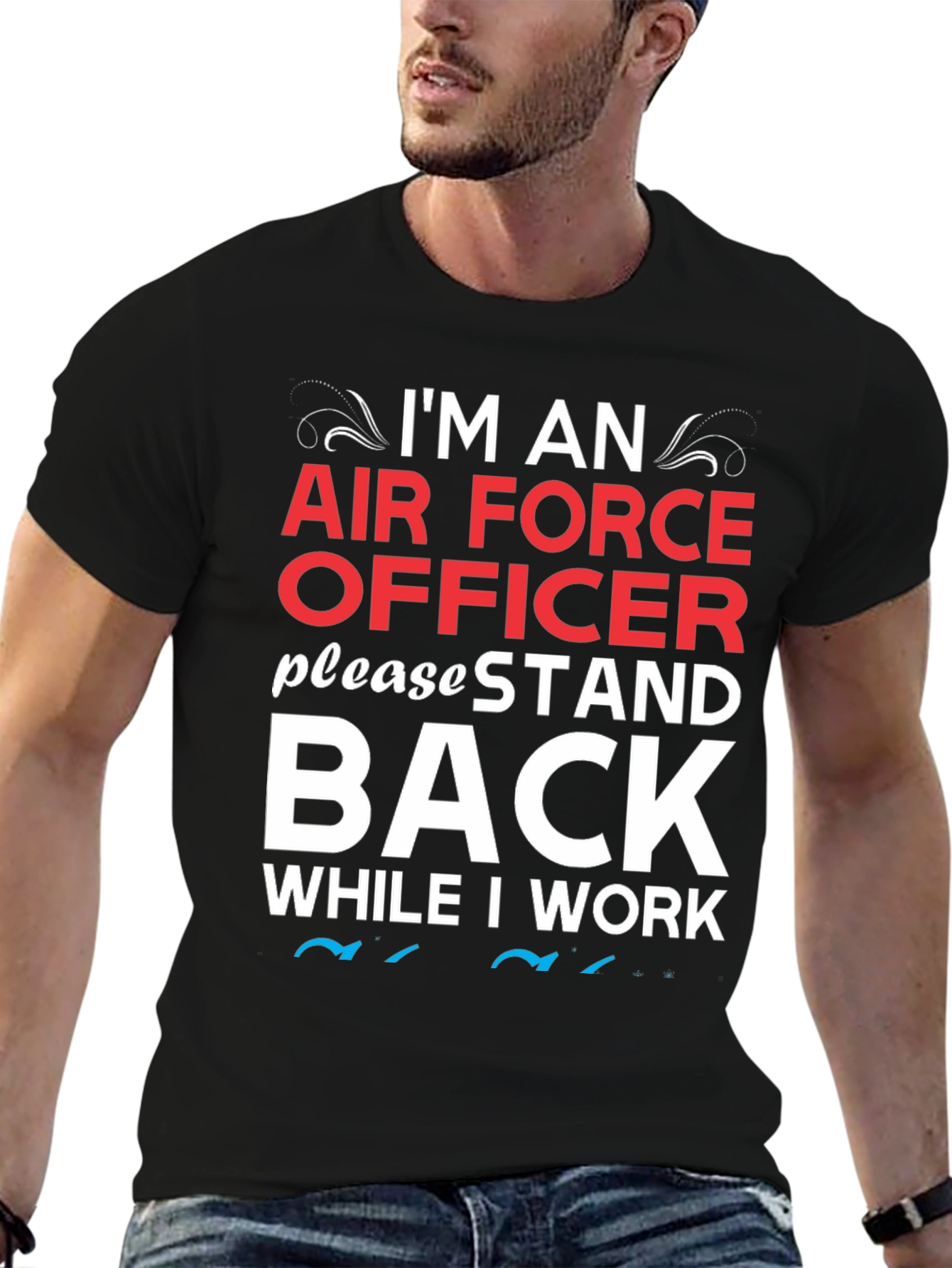Air Force Officer Graphic T-Shirt