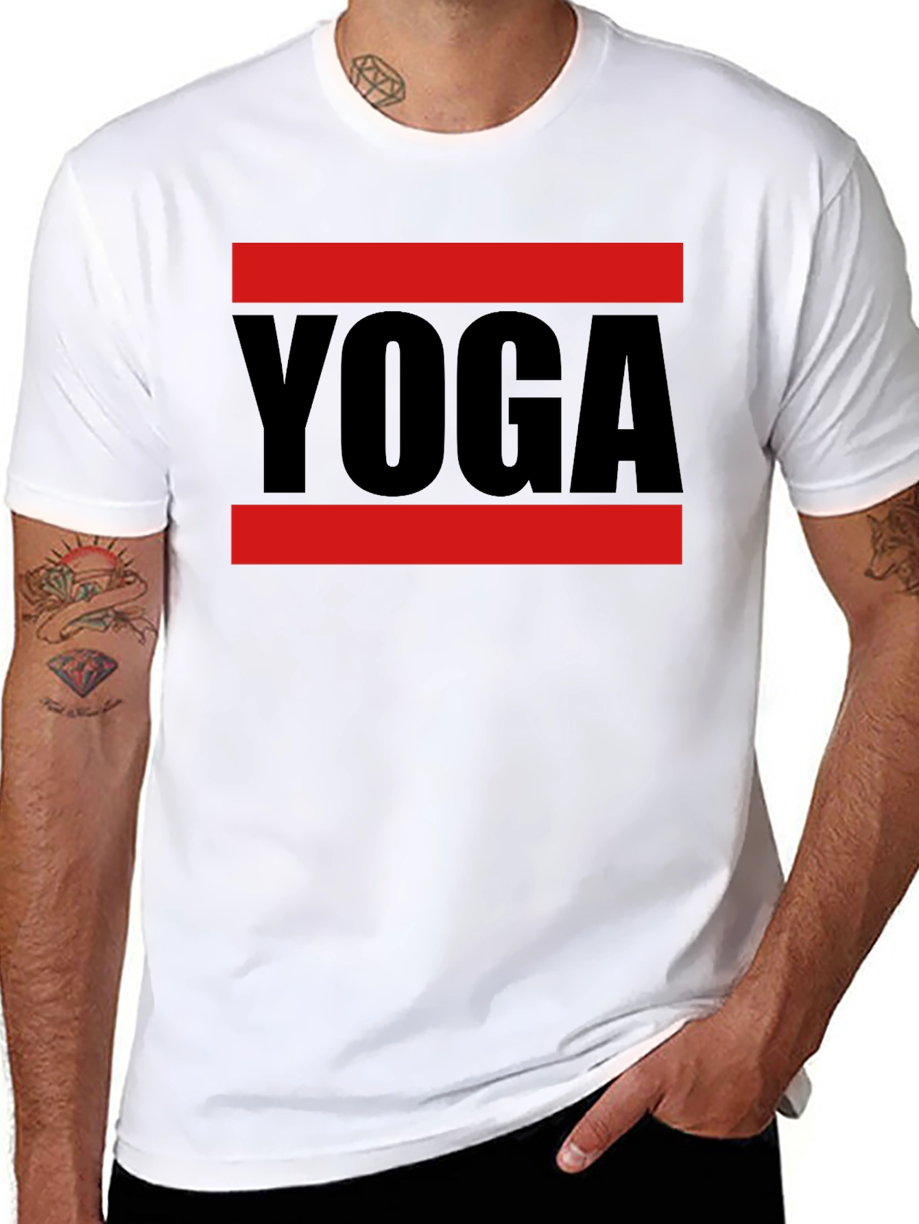 Yoga Graphic Tee - Mens Black T-Shirt