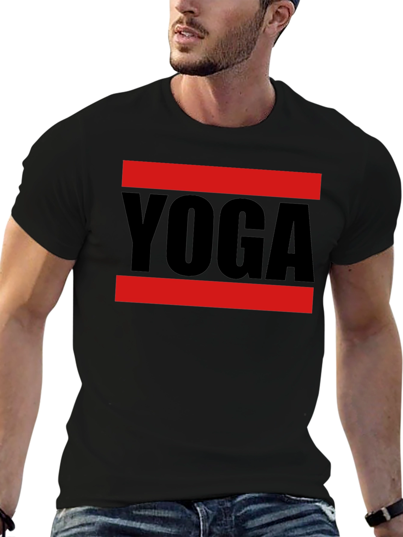 Yoga Graphic Tee - Mens Black T-Shirt