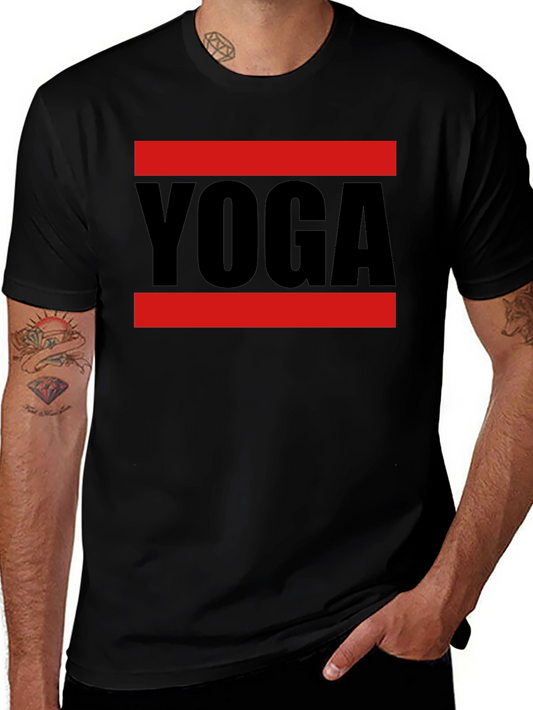 Yoga Graphic Tee - Mens Black T-Shirt