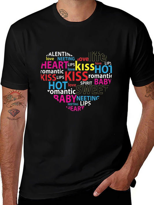 Love Words Heart T-Shirt | Romantic Valentines Day Tee