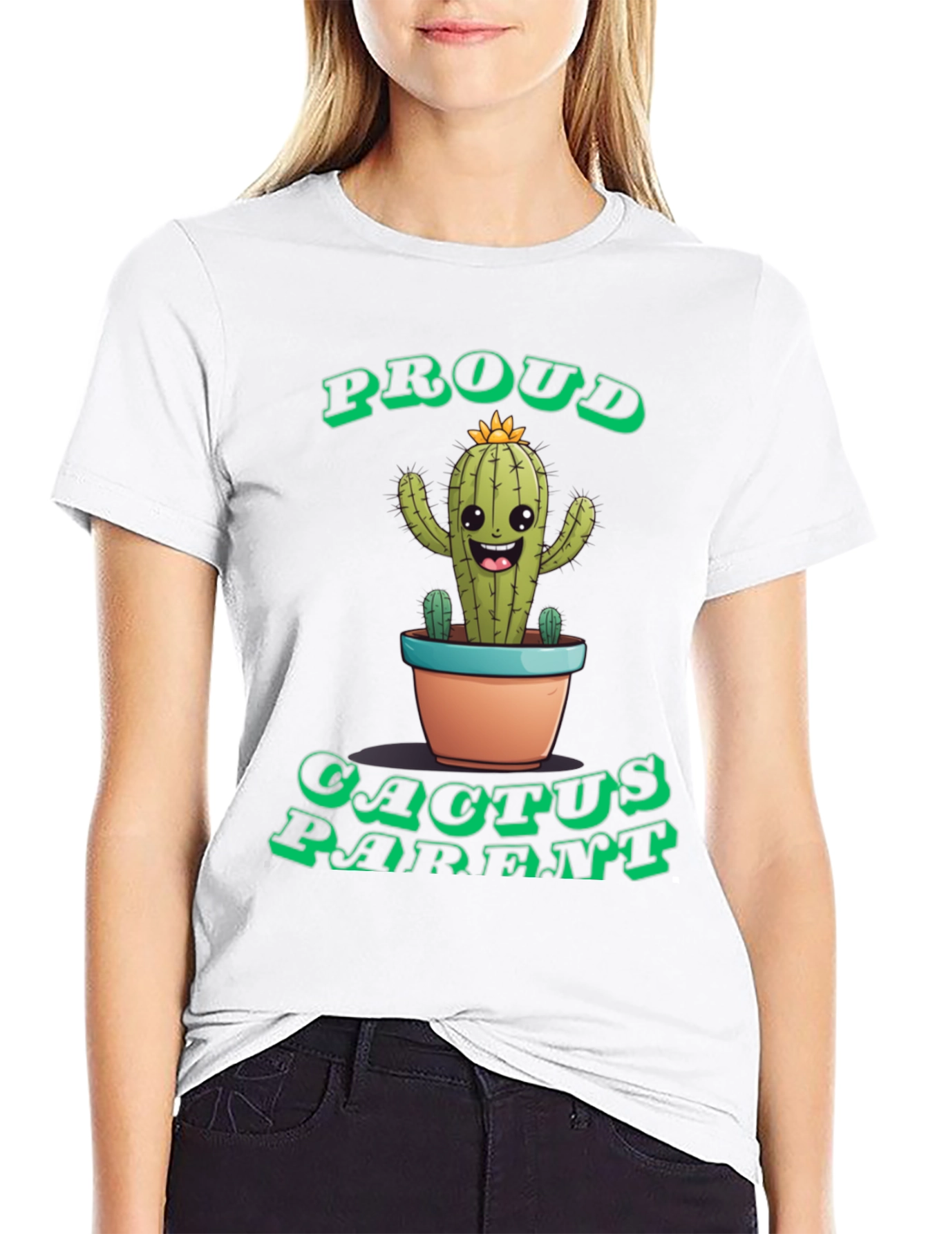 Proud Cactus Parent Graphic T-Shirt
