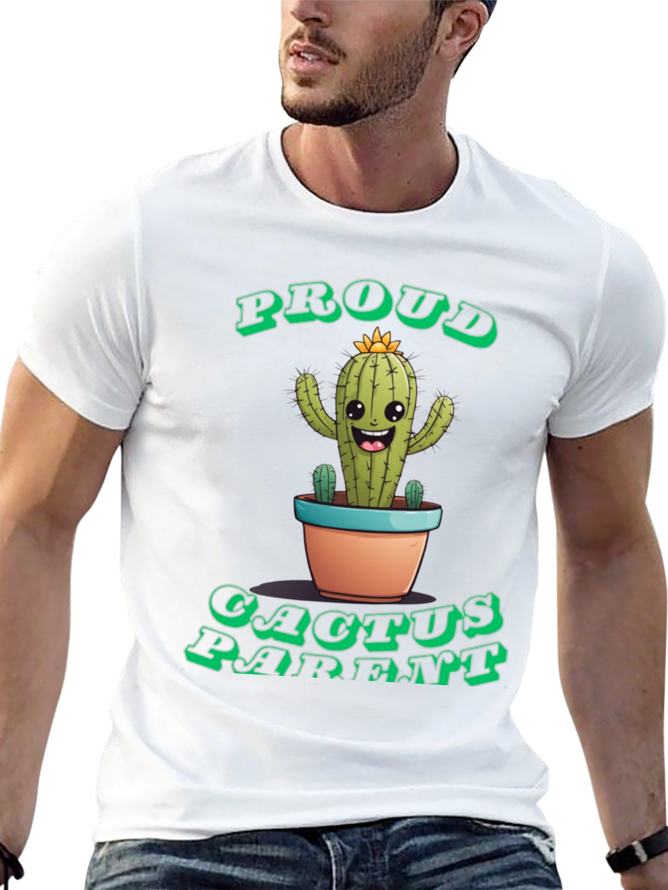 Proud Cactus Parent Graphic T-Shirt