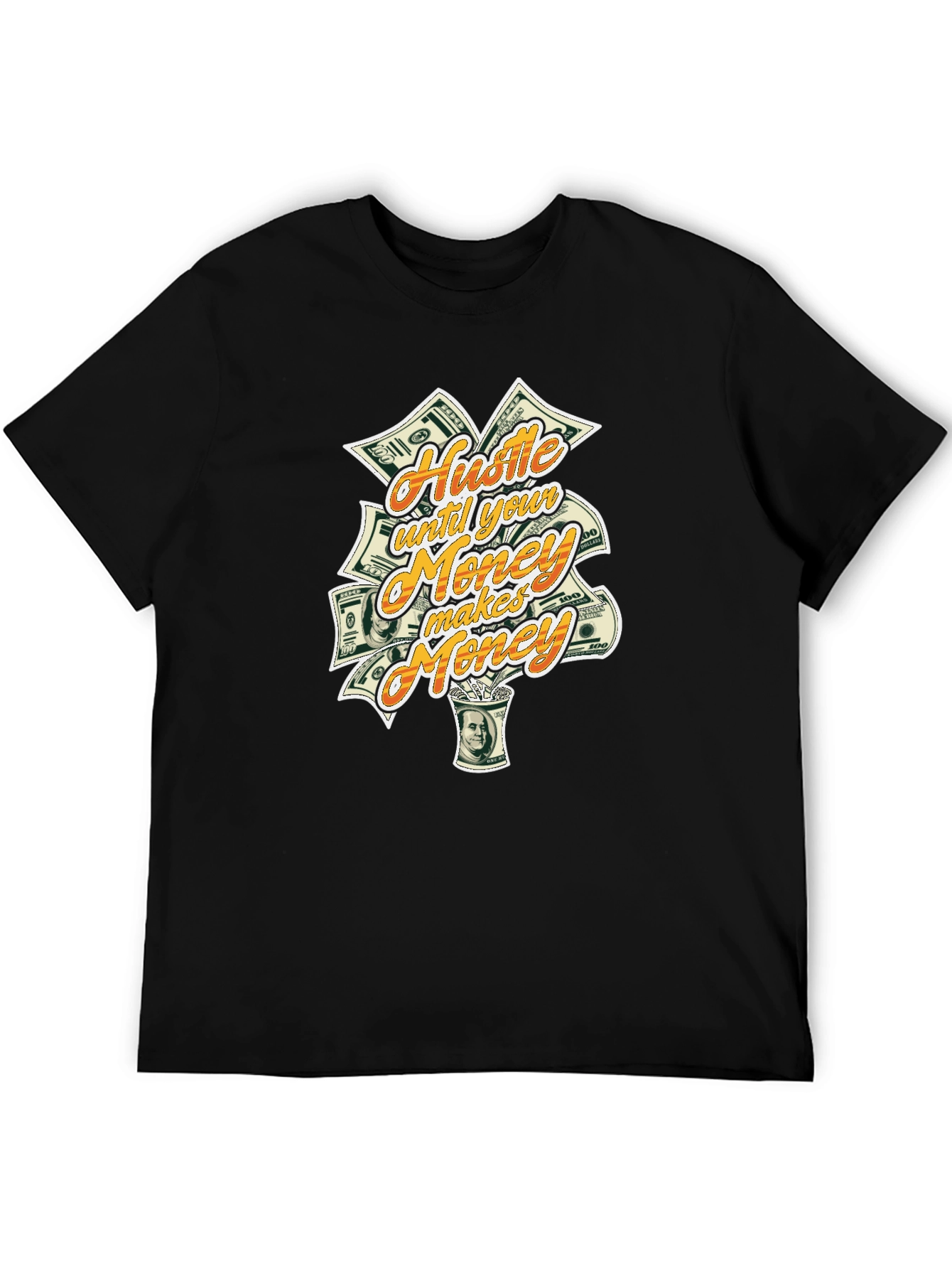 Hustle Until Your Money Makes Money Graphic Tee