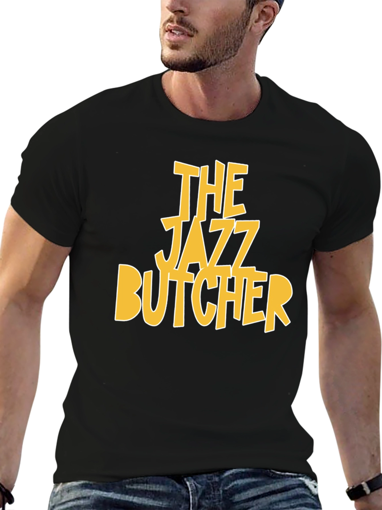 The Jazz Butcher Black T-Shirt - Graphic Print