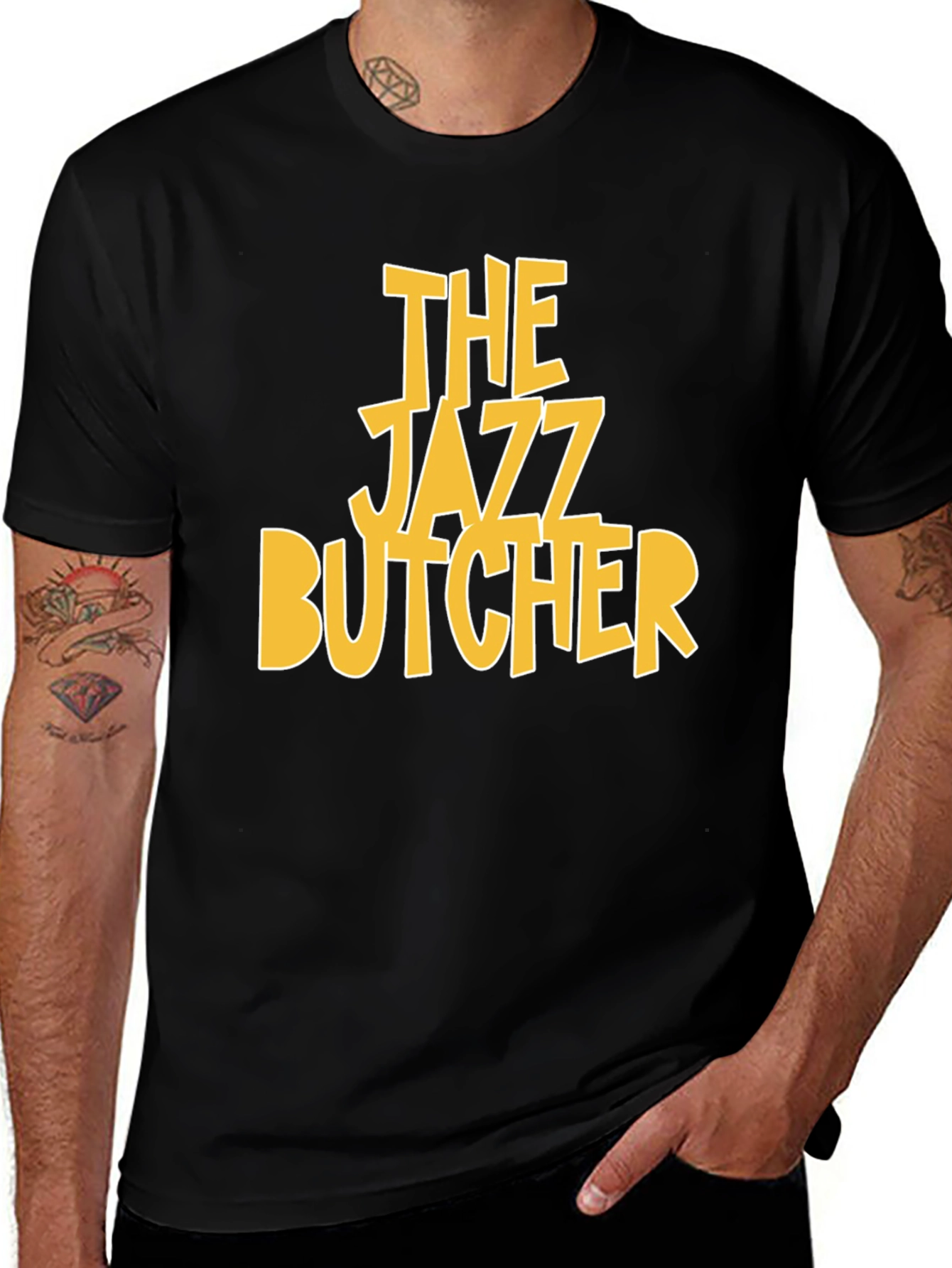 The Jazz Butcher Black T-Shirt - Graphic Print