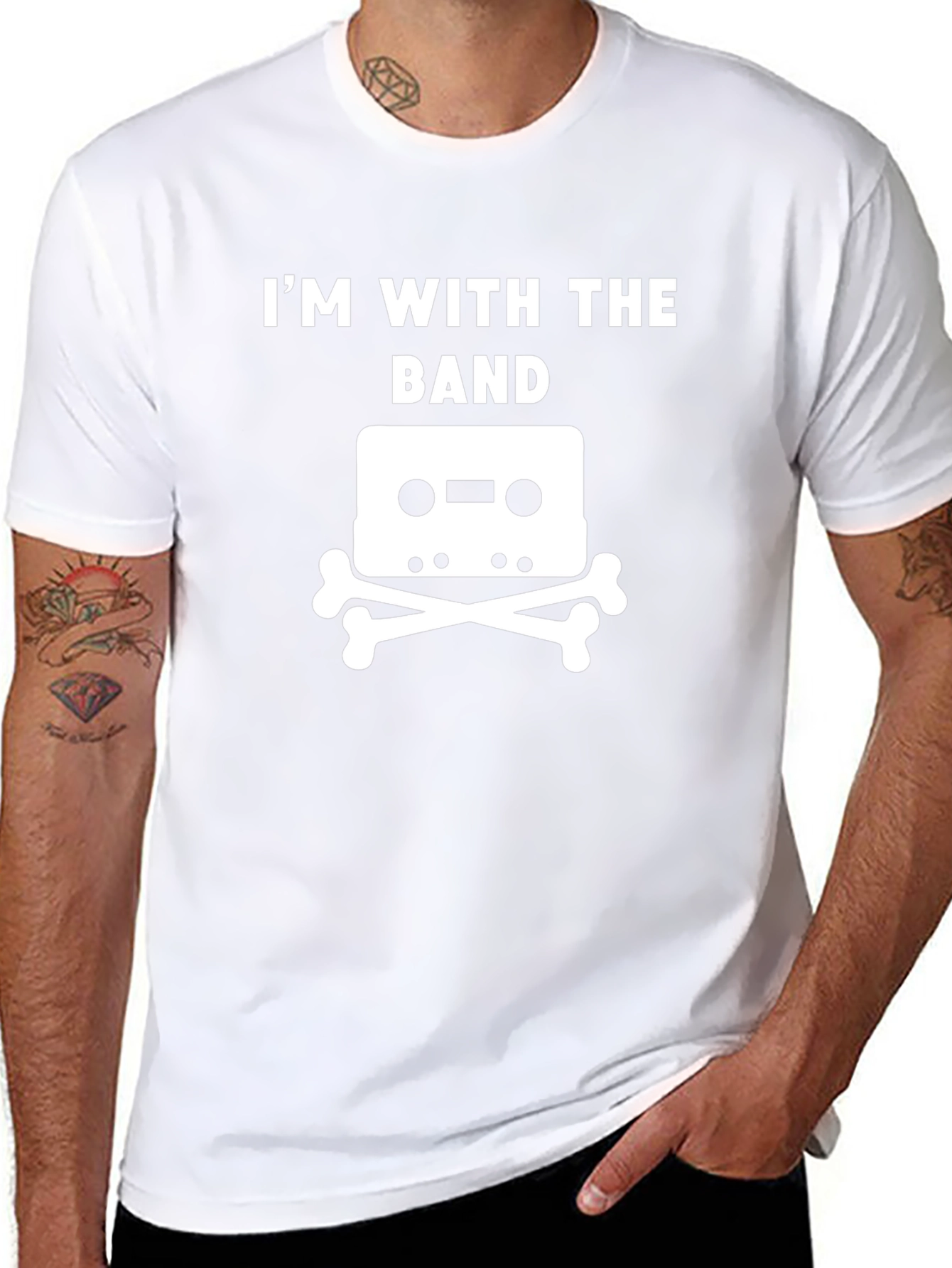 Im With The Band T-Shirt - Cassette & Crossbones