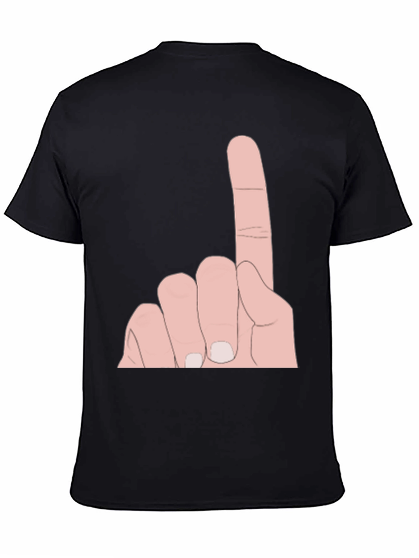 Novelty One Finger Salute Graphic Tee