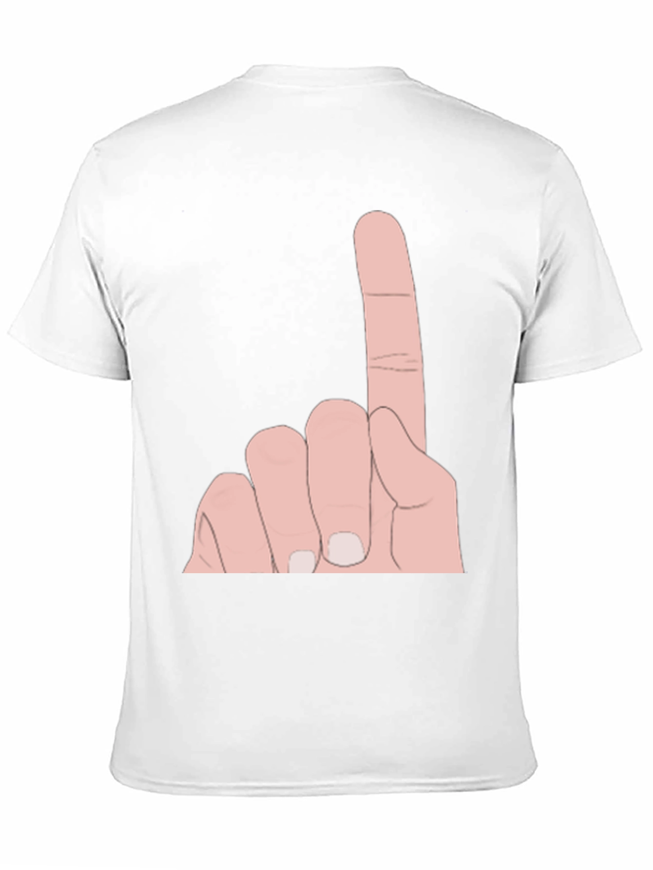 Novelty One Finger Salute Graphic Tee