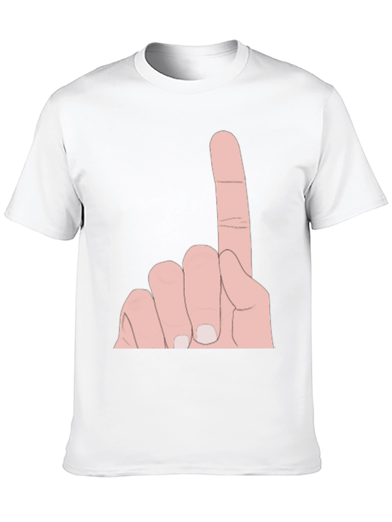Novelty One Finger Salute Graphic Tee