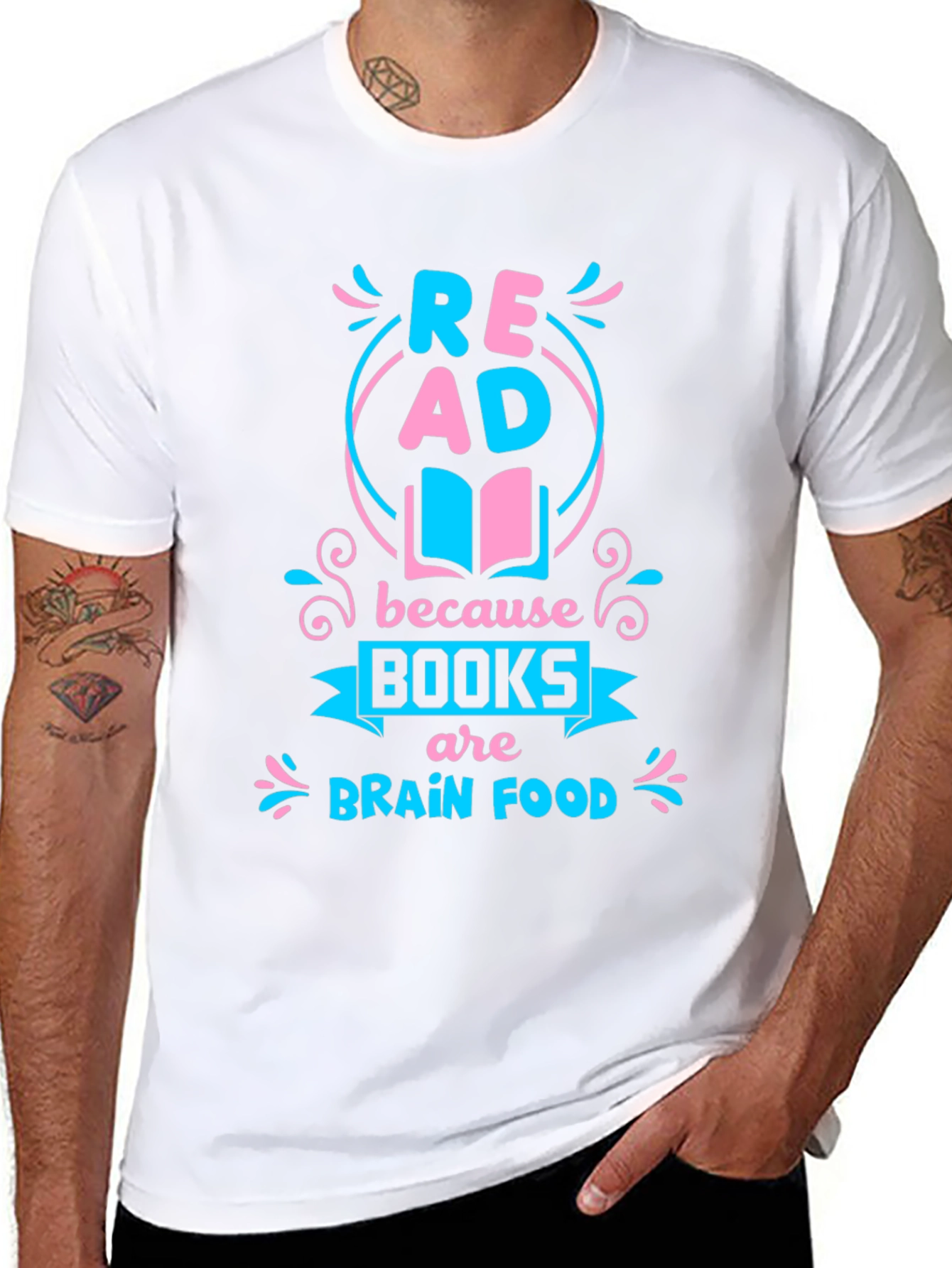 Read Books T-Shirt: Brain Food Graphic Tee