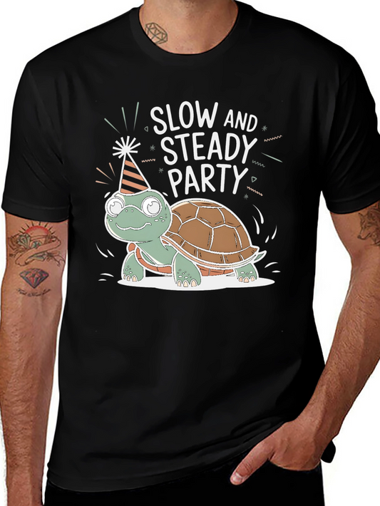 Slow and Steady Party Turtle T-Shirt