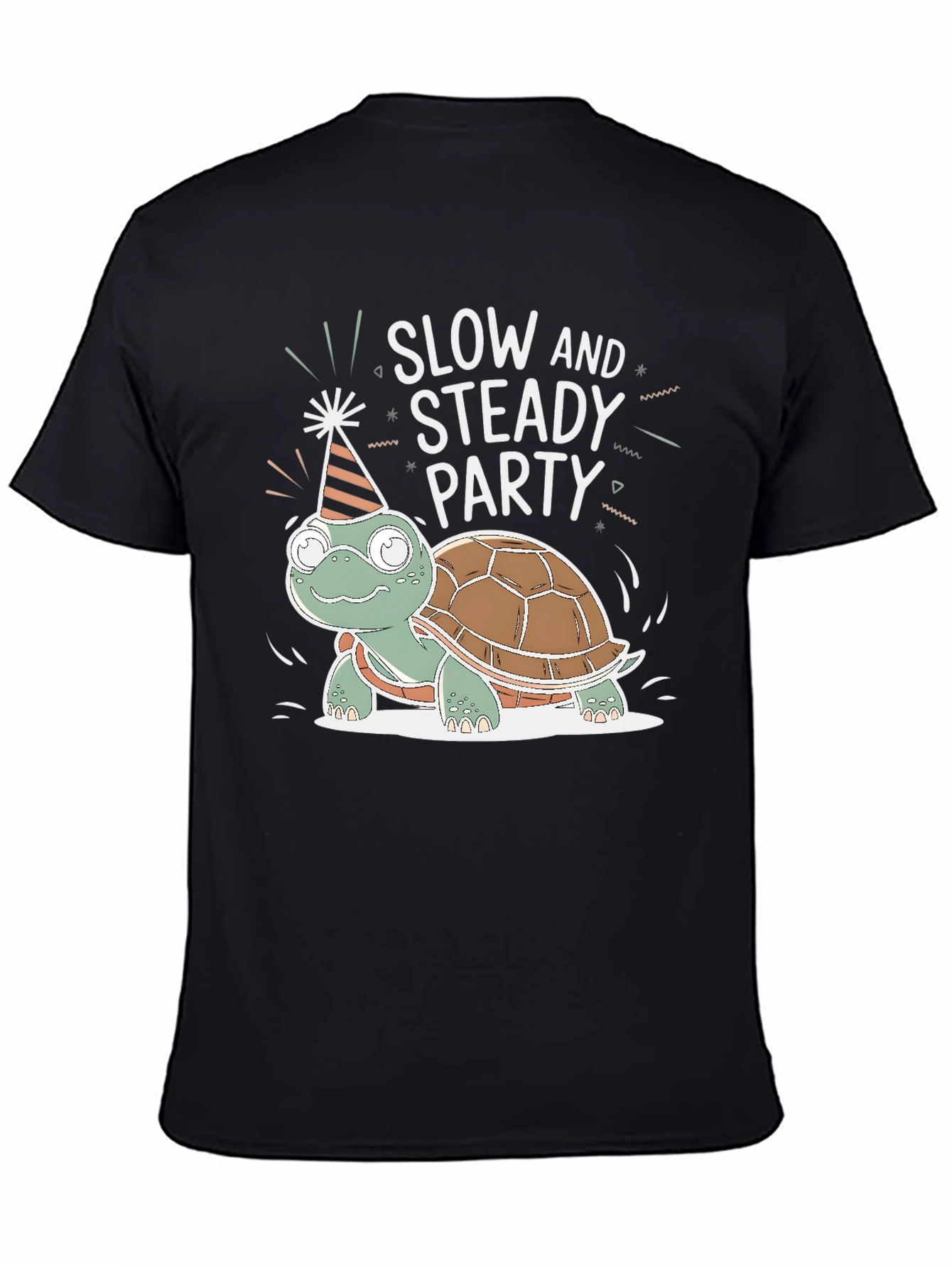 Slow and Steady Party Turtle T-Shirt