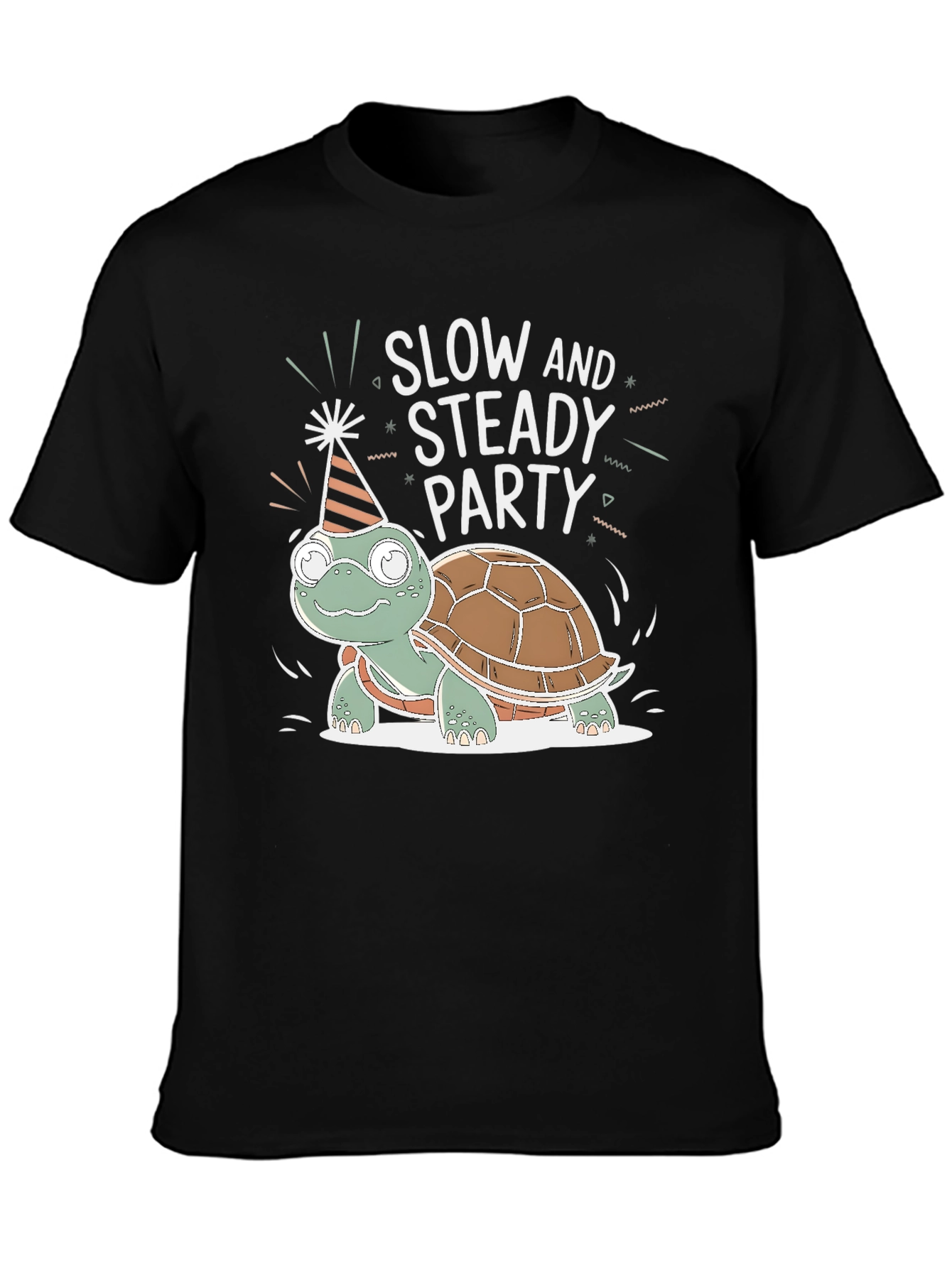Slow and Steady Party Turtle T-Shirt