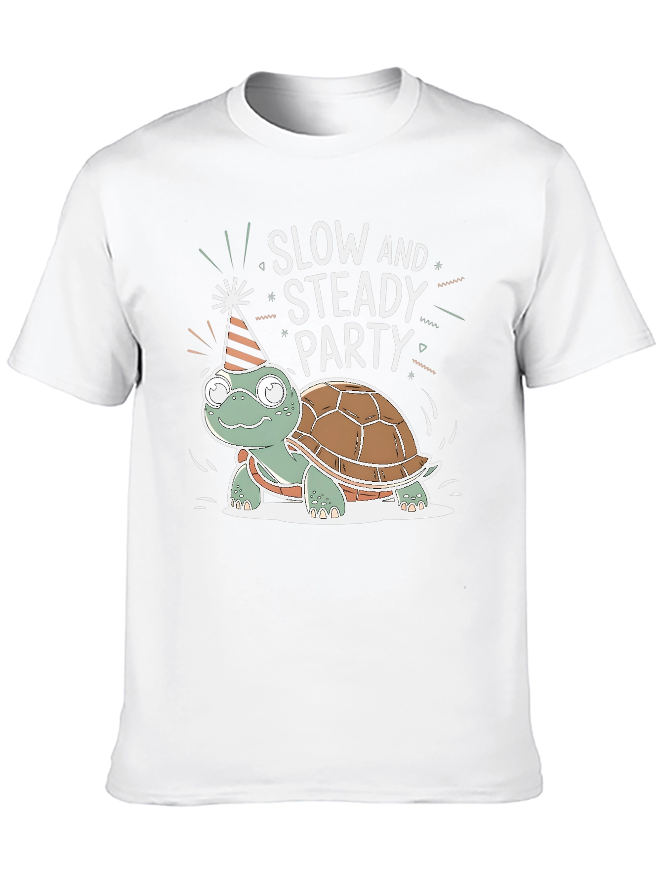 Slow and Steady Party Turtle T-Shirt