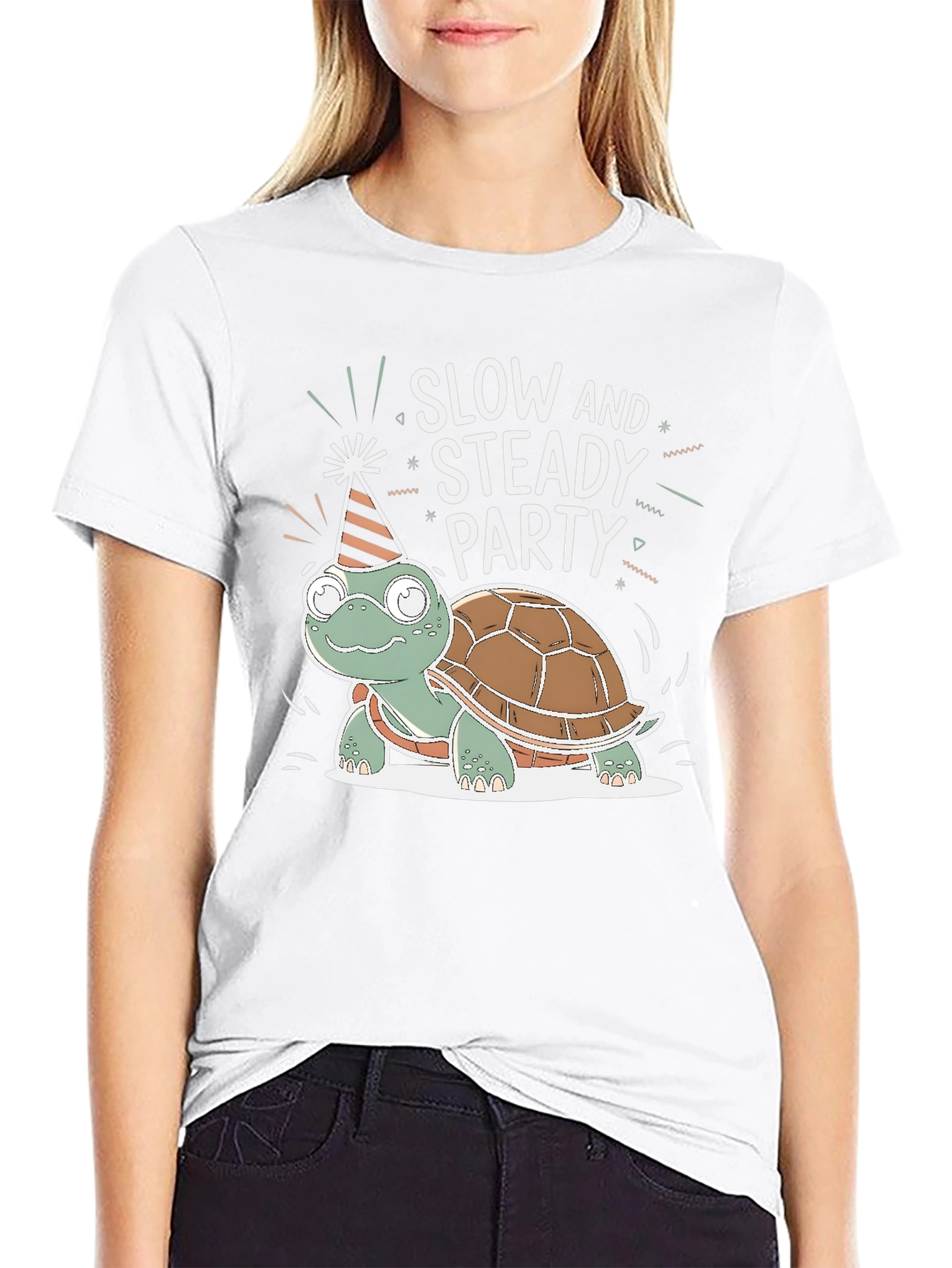 Slow and Steady Party Turtle T-Shirt