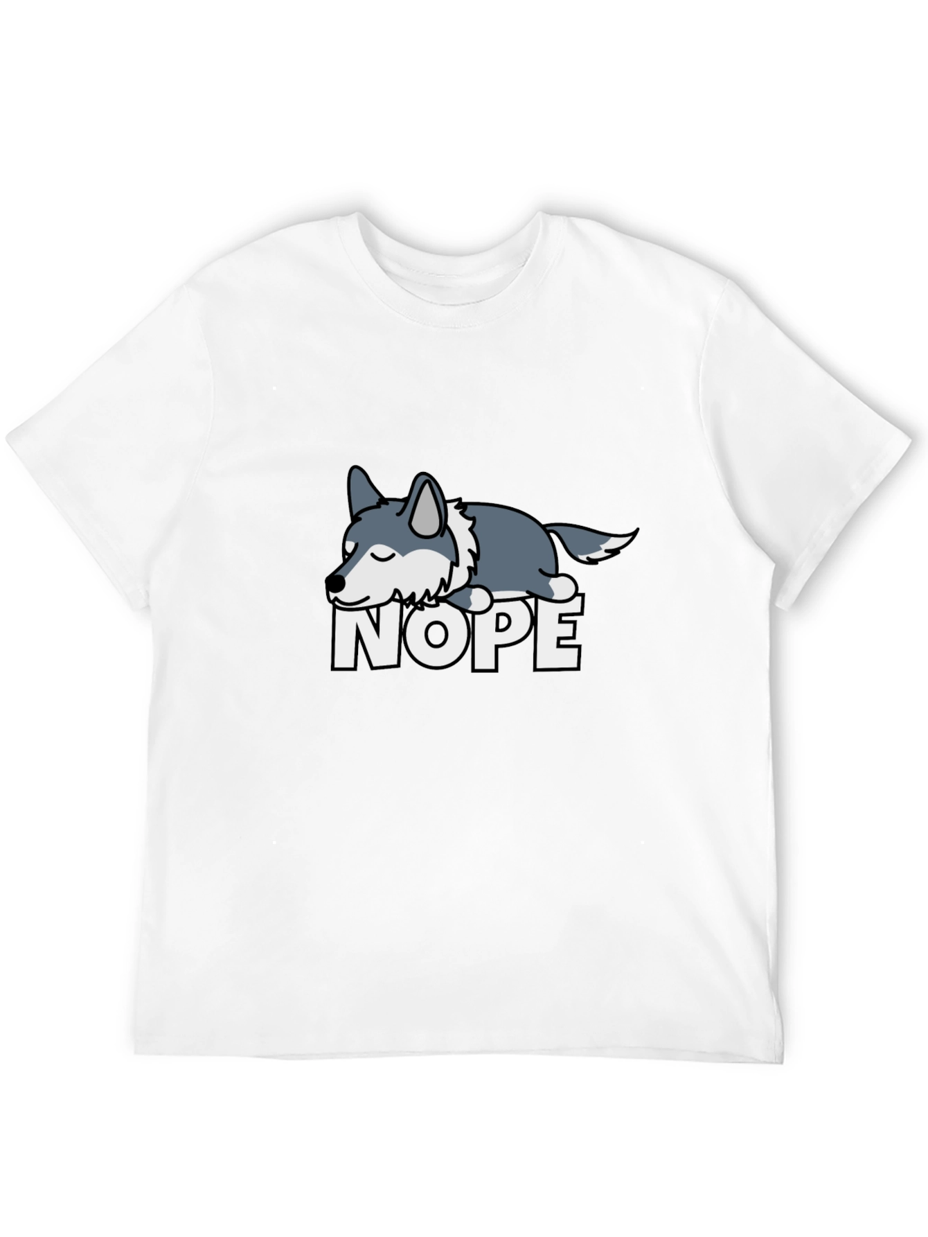 Nope Sloth T-Shirt Funny Lazy Animal Tee
