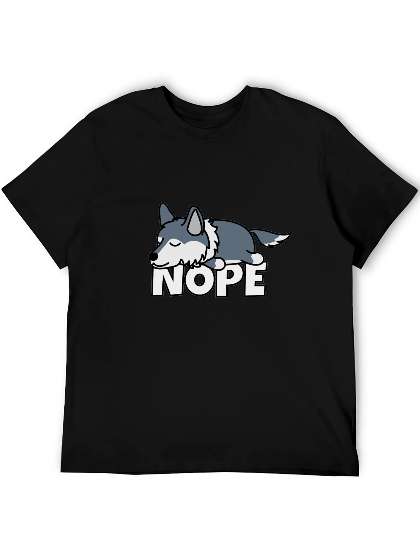 Nope Sloth T-Shirt Funny Lazy Animal Tee