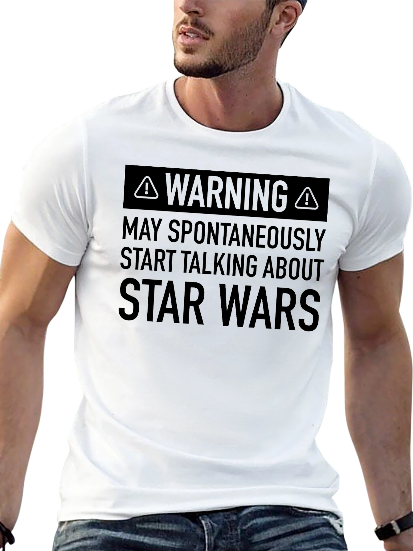Star Wars Warning T-Shirt - Geeky Fan Tee