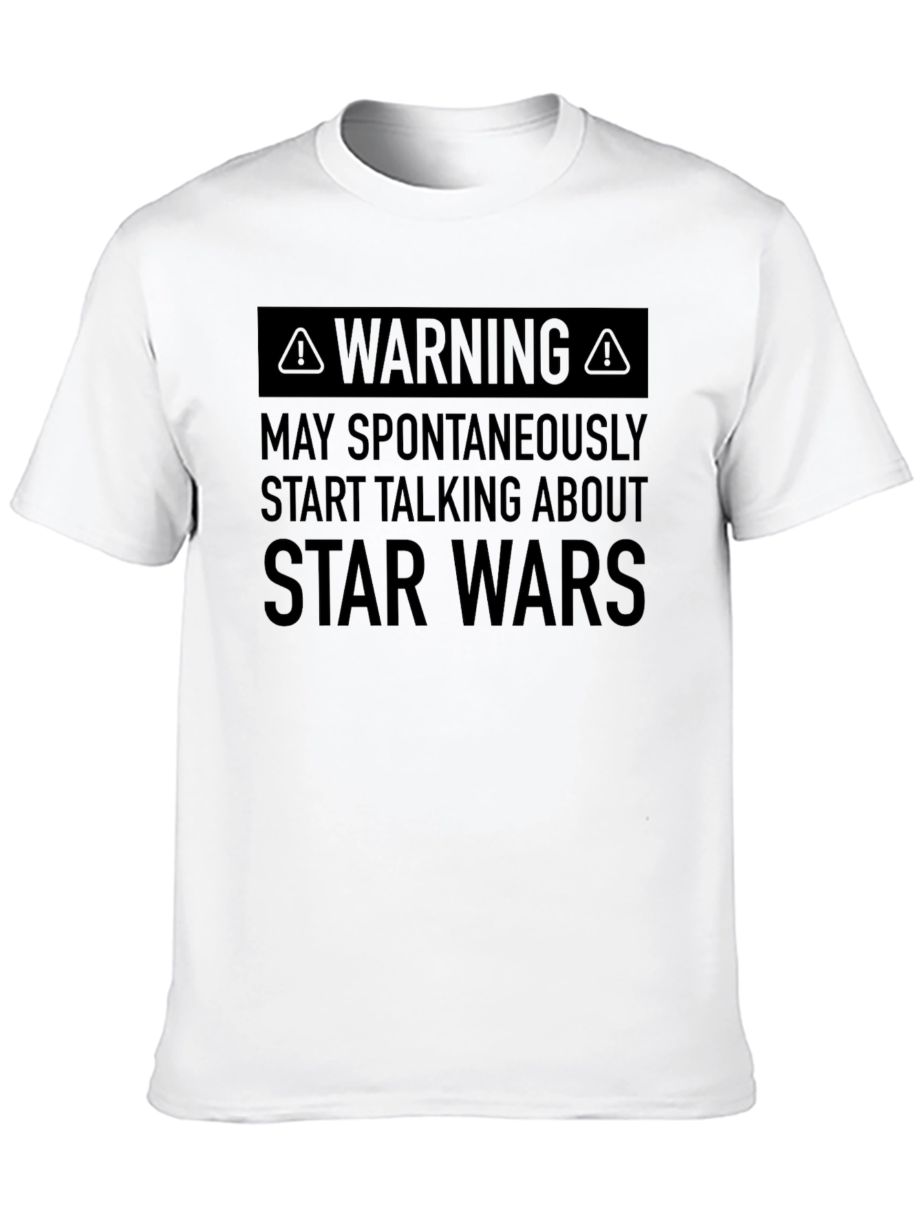 Star Wars Warning T-Shirt - Geeky Fan Tee