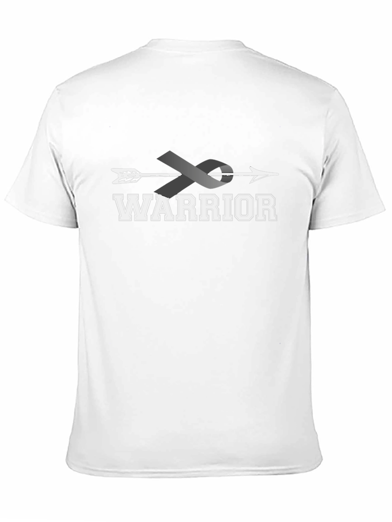 Warrior Ribbon Arrow T-Shirt - Brain Cancer Awareness