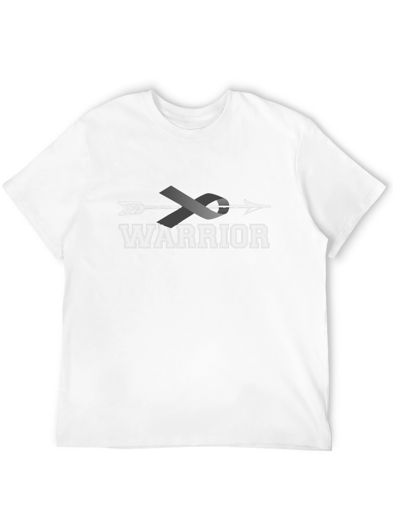Warrior Ribbon Arrow T-Shirt - Brain Cancer Awareness