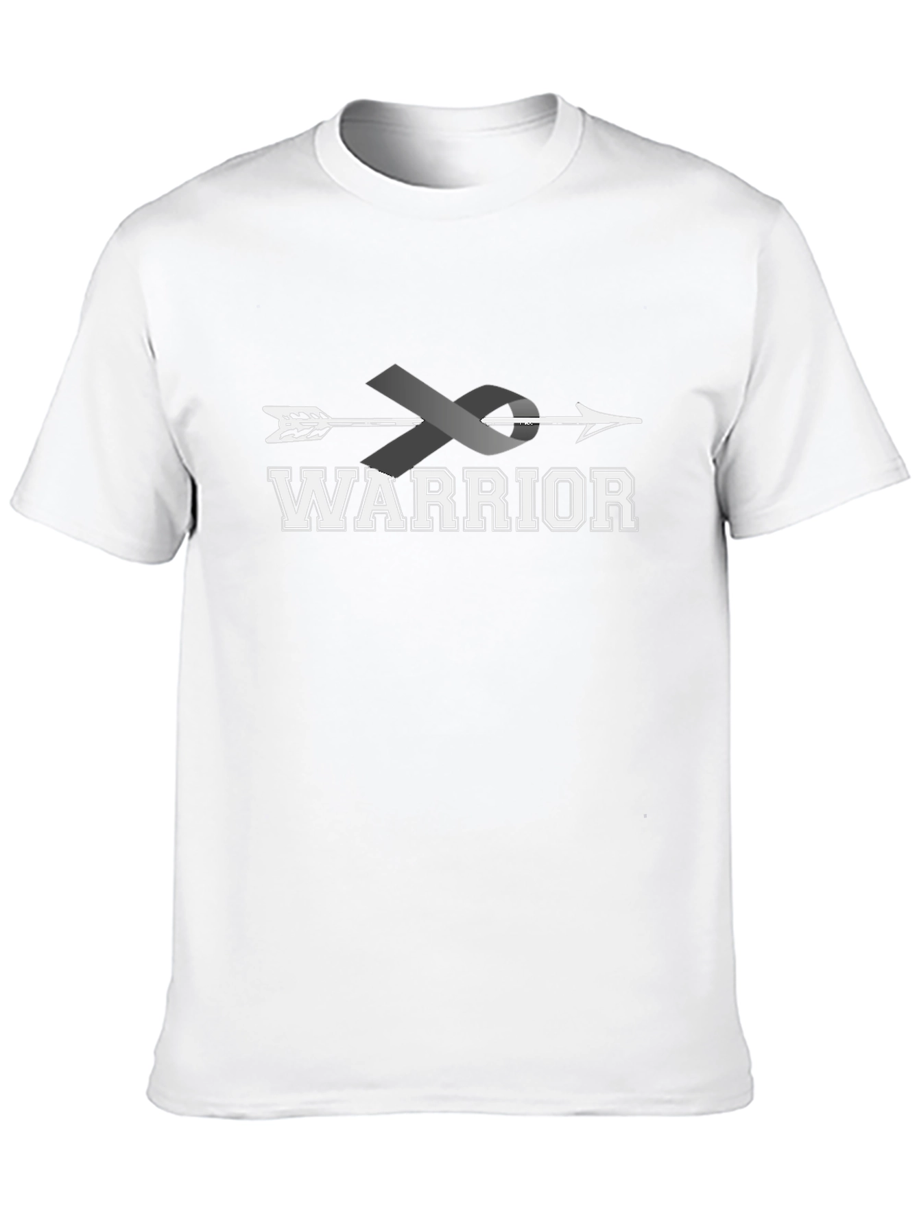 Warrior Ribbon Arrow T-Shirt - Brain Cancer Awareness