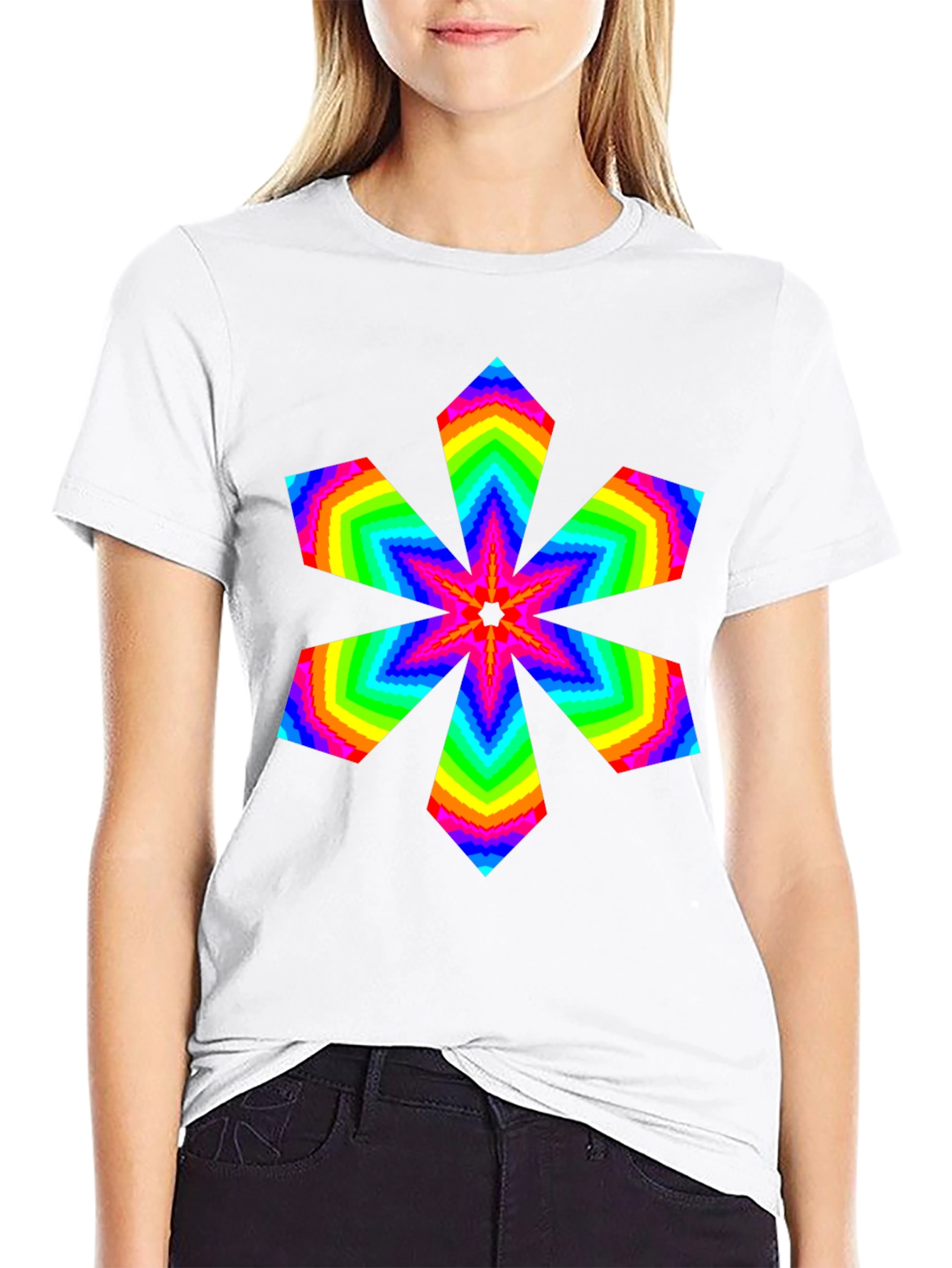 Rainbow Starburst Graphic Tee