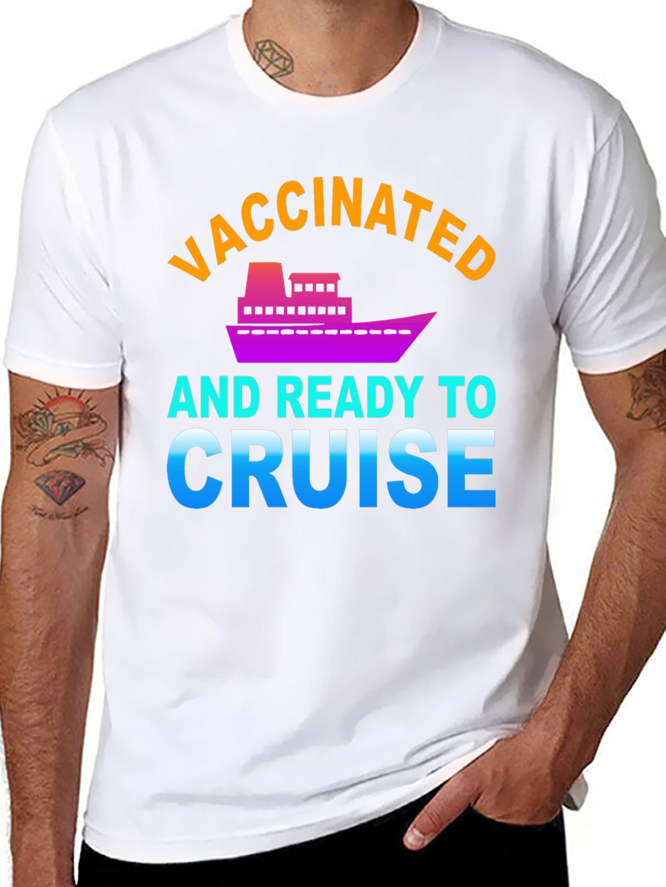 Vaccinated and Ready to Cruise Graphic Tee